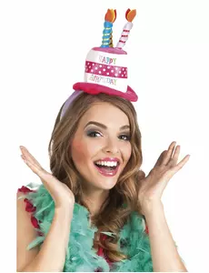 Adult birthday hat headband