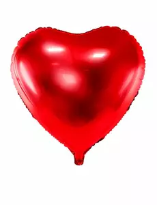 Palloncino in alluminio rosso a forma di cuore 45 cm
