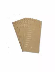 10 biglietti di auguri nuziali color kraft e bronzo 22 x 11 cm