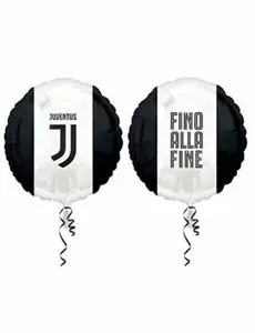 Palloncino in lamina Juventus bianco e nero 43 cm