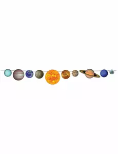 Ghirlanda in cartone Sistema solare 2.43 m