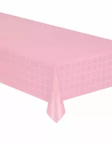 Damastpapier-Tischdecke auf Rolle, Pastellrosa, 6 m lang, 120 cm breit