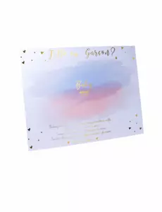 Pannello gioco bambina o bambino con adesivi rosa e blu 56 x 43 cm