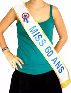 Schärpe „Miss 60 Jahre“
