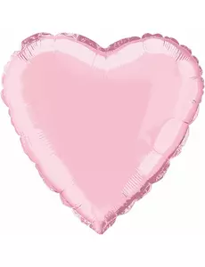 Palloncino in alluminio rosa a forma di cuore 45 cm