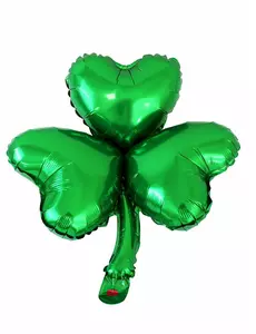 St. Patrick's Day 40cm Clover Metallic Balloon