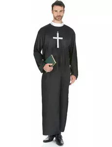 Costume da prete da uomo, Taglia: X-Large