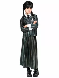 Schuluniform Kostüm Wednesday Addams™ Kinderkostüm, Größe: 11-13 Jahre (142-164 cm)
