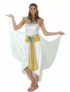 Costume da regina d'Egitto con velo da donna, Taglia: Small