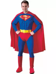 Costume di lusso da Superman da uomo, Taglia: Small