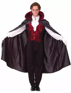 Vampirkostüm Halloween für Herren, Größe: Medium