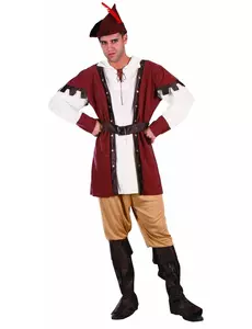 Costume da boscaiolo medievale, Taglia: Large