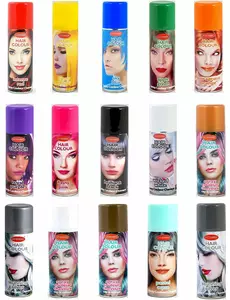 Spray pour cheveux couleurs 125 ml, Couleur: Blanc