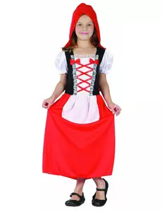 Verkleidung als Rotkäppchen für Mädchen, Größe: 10-12 Jahre (130-140 cm)