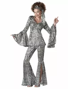 Déguisement Disco pour femme, Taille: Large (42/44)