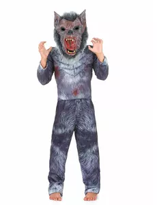 Déguisement loup garou enfant, Taille: 10–12 ans (130–140 cm)