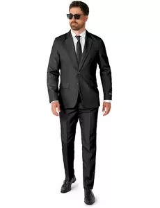 Mr. Black-Solid-Suitmeister™ Herrenanzug schwarz, Größe: Medium (EU 48-50)