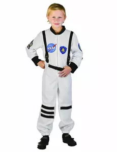 Costume da astronauta per bambini, Taglia: 7-9 anni (120-130 cm)