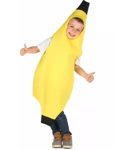 Costume da banana per bambini, Taglia: 7-9 anni (M)