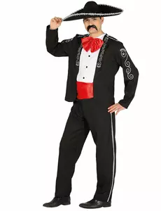 Déguisement gentleman mexicain homme, Taille: Large (42–44)