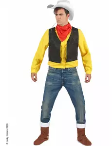 Lucky-Luke-Kostüm für Erwachsene, Größe: Large