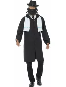 Déguisement rabbin adulte, Taille: Large