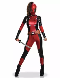 Sexy Deadpool™ Kostüm für Damen, Größe: Large
