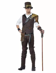 Déguisement aventurier Steampunk homme, Taille: Large