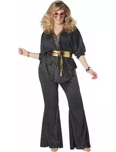 Déguisement disco éblouissant grande taille luxe femme, Taille: XXX-Large (48/50)