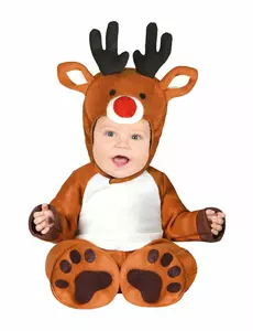 Costume da neonato da renna, Taglia: 1-2 anni (92-93 cm)