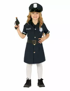 Déguisement robe policière fille, Taille: 10–12 ans (142–148 cm)