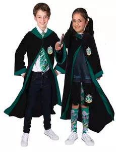 Costume classico per bambini Serpeverde Harry Potter, Taglia: 8-10 anni (123 to 140 cm)