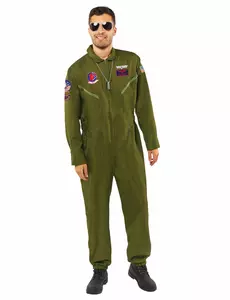 Costume da uomo con tuta Top Gun, Taglia: Large