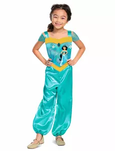 Costume base di Jasmine per bambine, Taglia: 5-6 anni (109 - 126 cm)