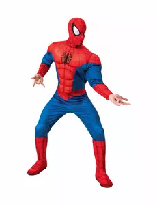 Costume deluxe da adulto di Spiderman, Taglia: X-Large