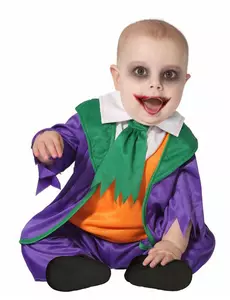 Costume da pagliaccetto pazzo per bebè, Taglia: 24-30 mesi (95 cm)