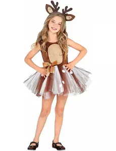 Déguisement petit renne tutu fille, Taille: 8–10 ans (140 cm)