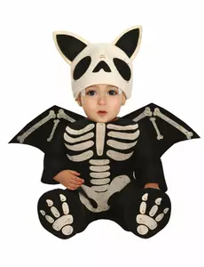 Déguisement squelette chauve-souris bébé, Taille: 18–24 mois (89–93cm)