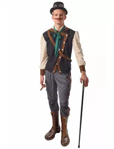 Déguisement steampunk dandy homme, Taille: Medium