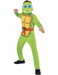 Leonardo Ninja Turtle™ Kostüm für Kinder, Größe: 7-8 Jahre (122 bis 128 cm)