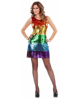  Verkleidung für Erwachsene My Other Me Kleid Regenbogen, fig. 1 