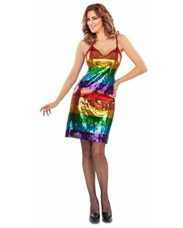  Verkleidung für Erwachsene My Other Me Kleid Regenbogen, fig. 1 