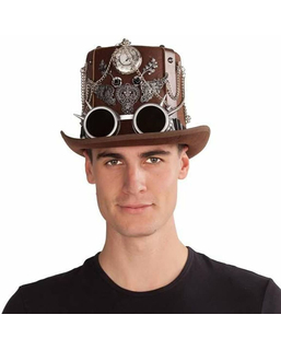  Chapeau My Other Me Steampunk Marron, fig. 1 