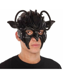  Maske Complete Steampunk Schwarz, fig. 1 