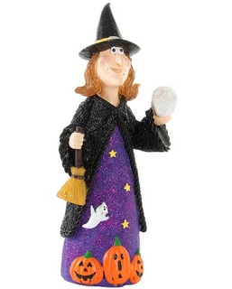  Halloween-Dekoration DKD Home Decor Harz Hexe (11 x 11 x 25 cm), fig. 1 