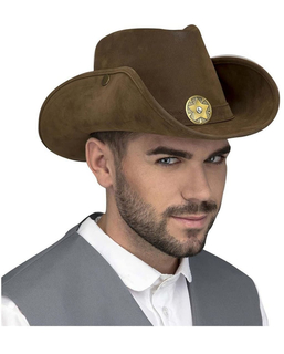  Chapeau de Cowboy My Other Me Marron Étoile (59 cm), fig. 1 