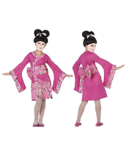  Déguisement pour Enfants Geisha Rose fuchsia (3 Pcs), fig. 1 