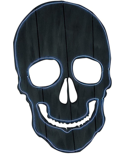  Totenkopf My Other Me Halloween-Dekoration Neon Lichtsilhouette, fig. 1 