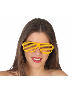  Lunettes Disco Fiesta A rayures Jaune, fig. 1 