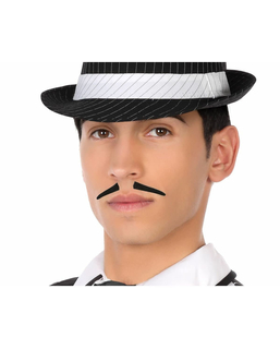  Moustache Noir Accessoires de costumes Années 20, fig. 1 